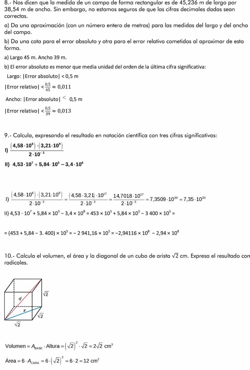 Matemáticas orientadas a las enseñanzas académicas | 4º ESO
1.- Números reales - Solución
Nombre
1.- Clasifica los siguientes números como n