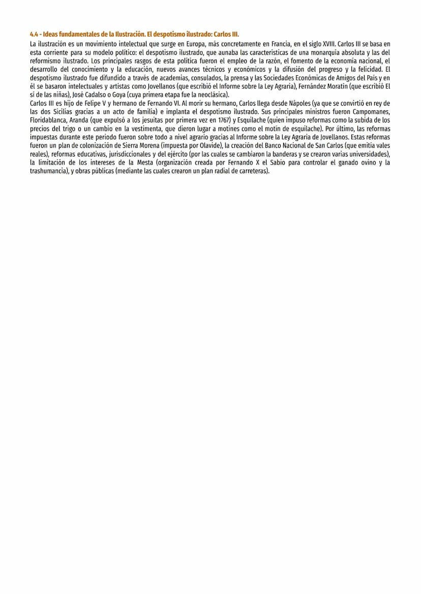 BLOQUE 4:
ESPAÑA EN LA ÓRBITA FRANCESA: EL REFORMISMO DE LOS PRIMEROS BORBONES (1700-1788)
4.1- La Guerra de Sucesión Española y el sistema 