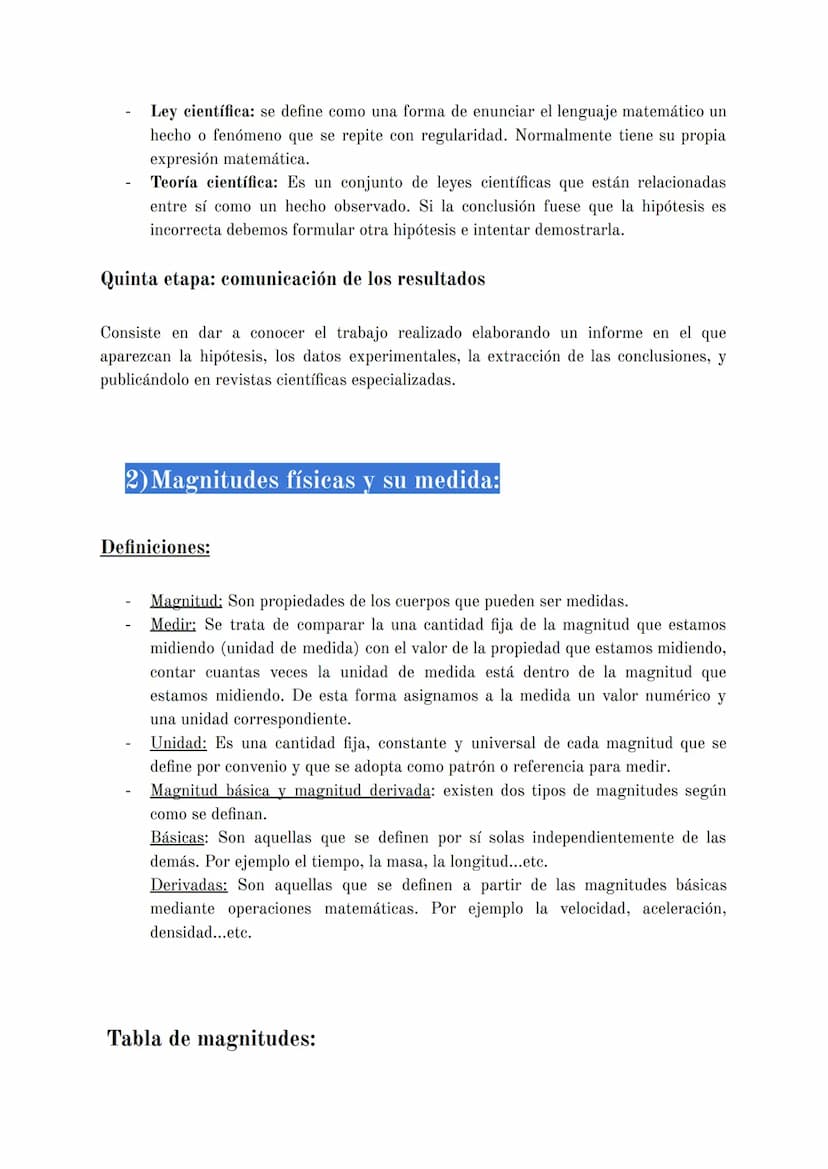 1) EL MÉTODO CIENTÍFICO:
Se trata de un conjunto de procedimientos que emplean los científicos en su
trabajo para obtener nuevos conocimient