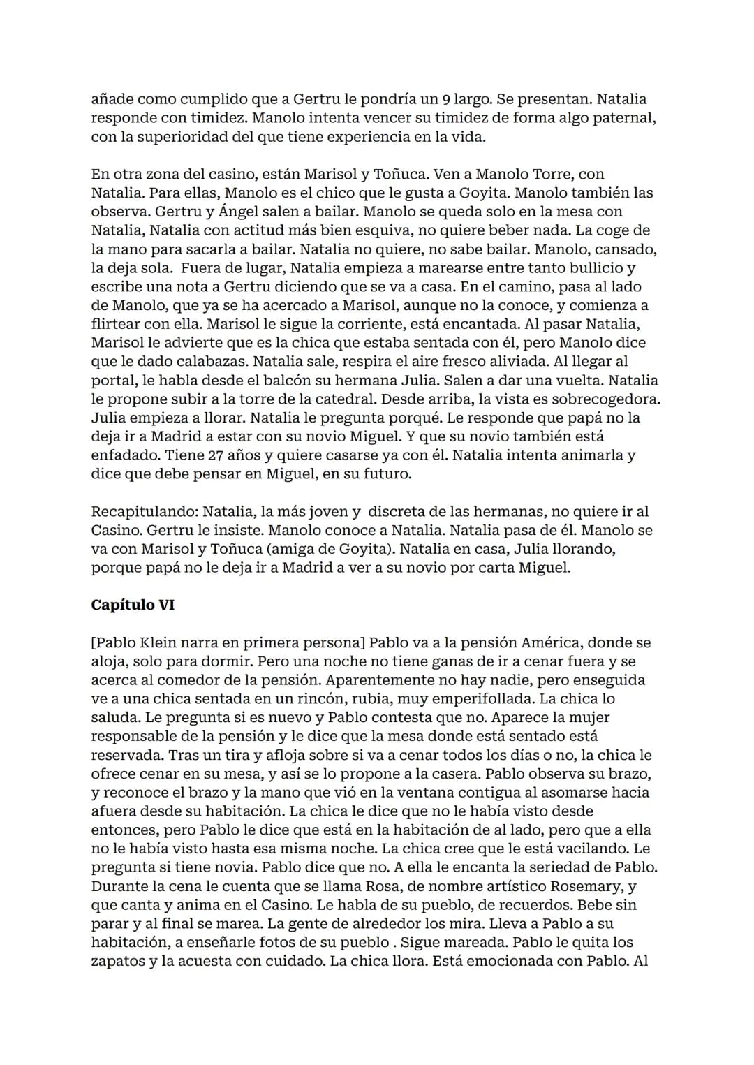 RESUMEN ENTRE
VISILLOS
Entre visillos, Carmen Martín Gaite: resumen por capítulos
Entre visillos es la primera novela larga de la escritora 