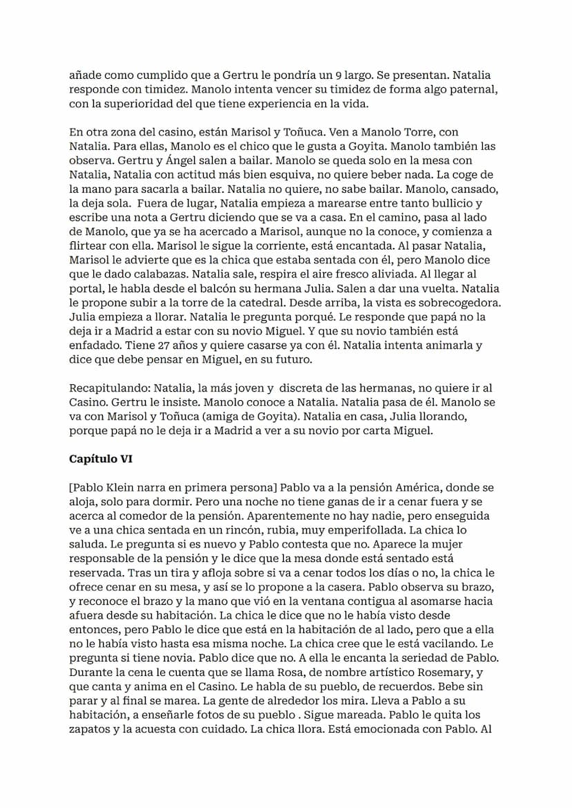 RESUMEN ENTRE
VISILLOS
Entre visillos, Carmen Martín Gaite: resumen por capítulos
Entre visillos es la primera novela larga de la escritora 