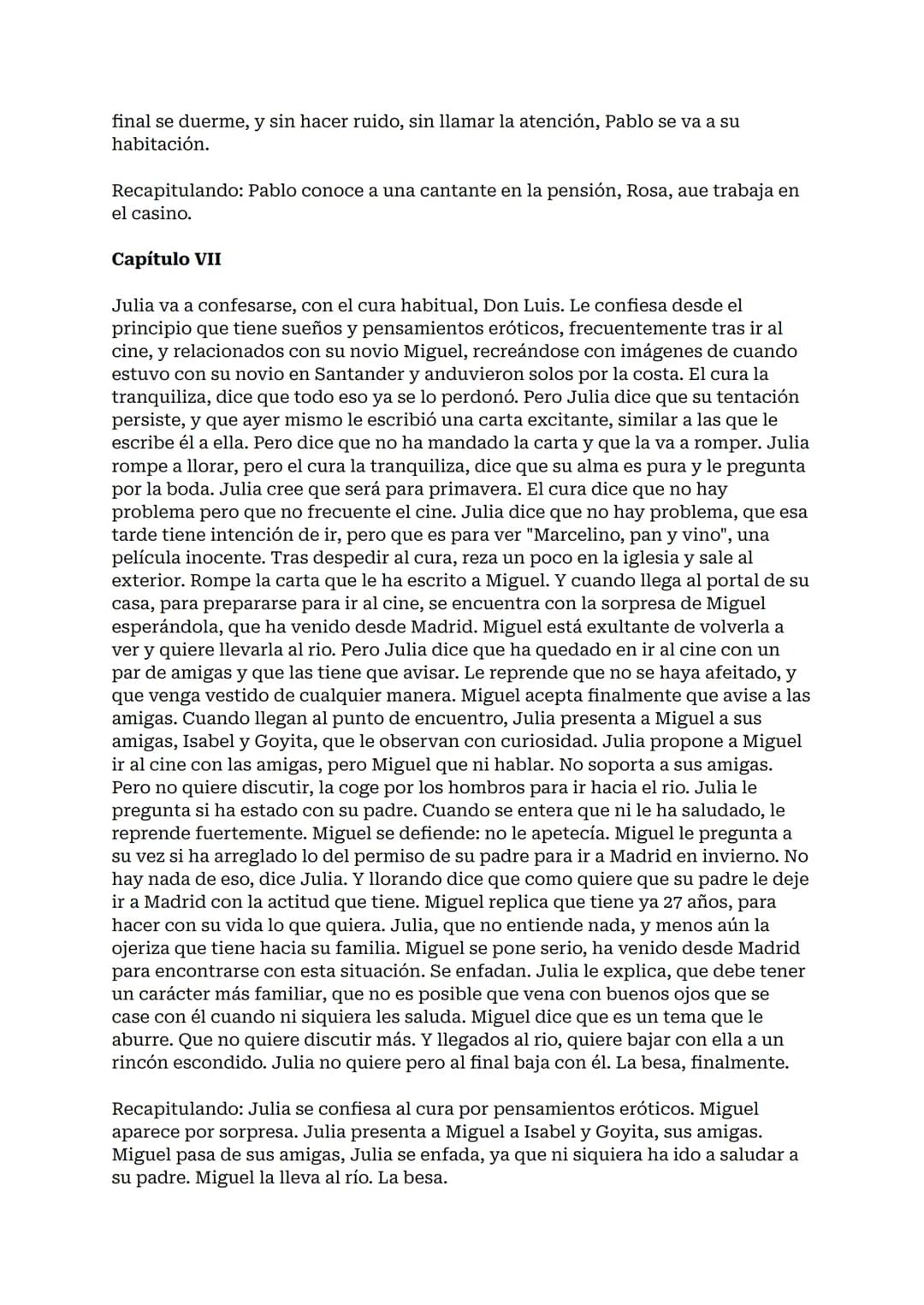 RESUMEN ENTRE
VISILLOS
Entre visillos, Carmen Martín Gaite: resumen por capítulos
Entre visillos es la primera novela larga de la escritora 