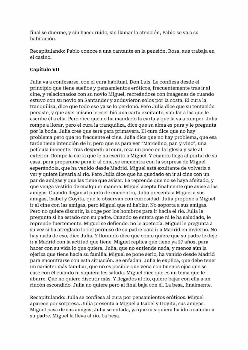 RESUMEN ENTRE
VISILLOS
Entre visillos, Carmen Martín Gaite: resumen por capítulos
Entre visillos es la primera novela larga de la escritora 