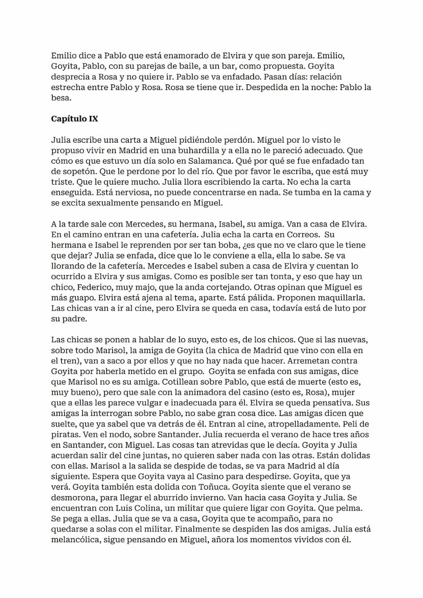 RESUMEN ENTRE
VISILLOS
Entre visillos, Carmen Martín Gaite: resumen por capítulos
Entre visillos es la primera novela larga de la escritora 