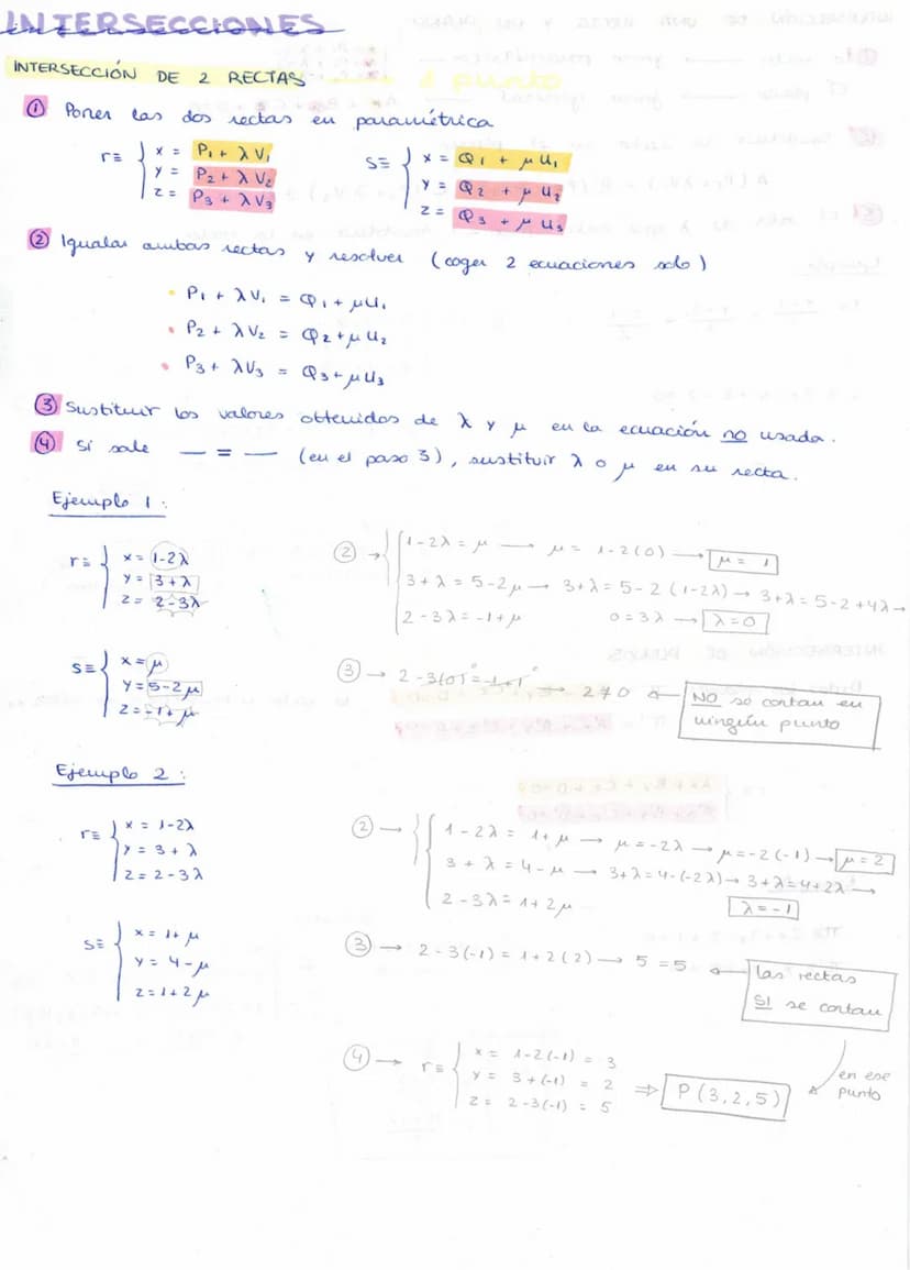 -POSICIONES Y
POSICIONES RELATIVAS EVECTORES)
PosicióN RELATIVA ENTRE 2 RECTAS
Dadas
las rectas
Si
Ejemple 1:
si uv
av
√₁ = (-3,4, 1)
Vs= (1