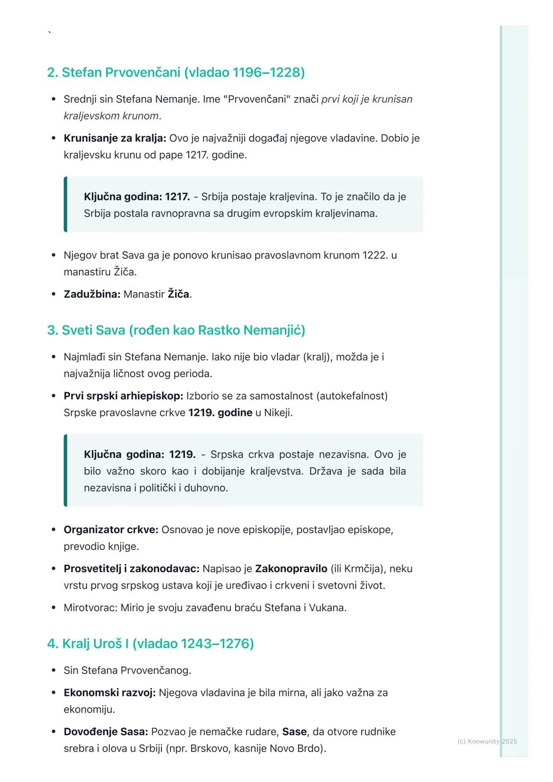 # Uspon Nemanjića – stvaranje
moćne države

Uvod u uspon Nemanjića

Nemanjići su najvažnija srpska srednjovekovna dinastija. Vladali su Srbi
