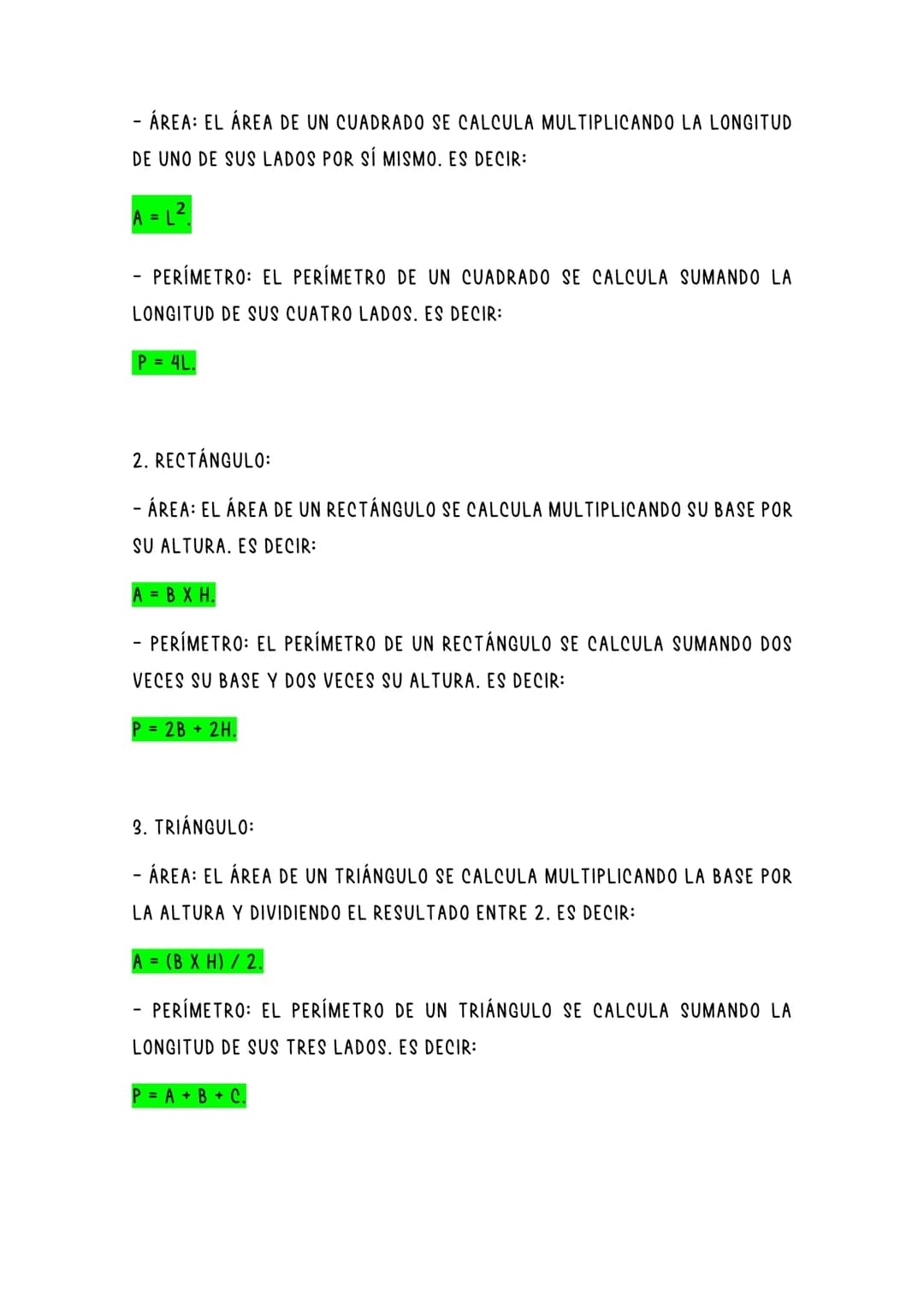 AREAS Y PERIMETROS
LA TEORÍA DE ÁREAS Y PERÍMETROS ES UNA RAMA DE LA GEOMETRÍA QUE SE
ENCARGA DE ESTUDIAR LAS PROPIEDADES DE LAS FIGURAS GEO