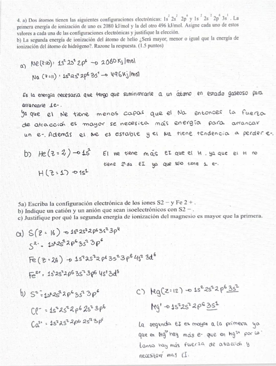 Grupo
2. Propiedades periódicas
Radio atómico, Energía de ionización (Potencial de ionización), afinidad electronica,
electronegatividad y e