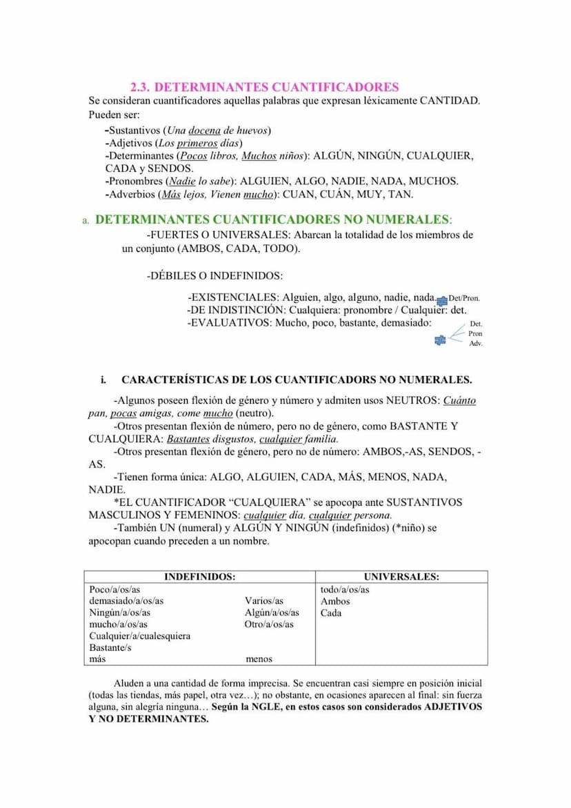 MORFOLOGÍA según la Nueva Gramática
ARTÍCULOS Y DETERMINANTES:
1. ARTÍCULOS
SINGULAR
MASCULINO
DEFINIDOS
El
INDEFINIDOS un
SINGULAR
FEMENINO