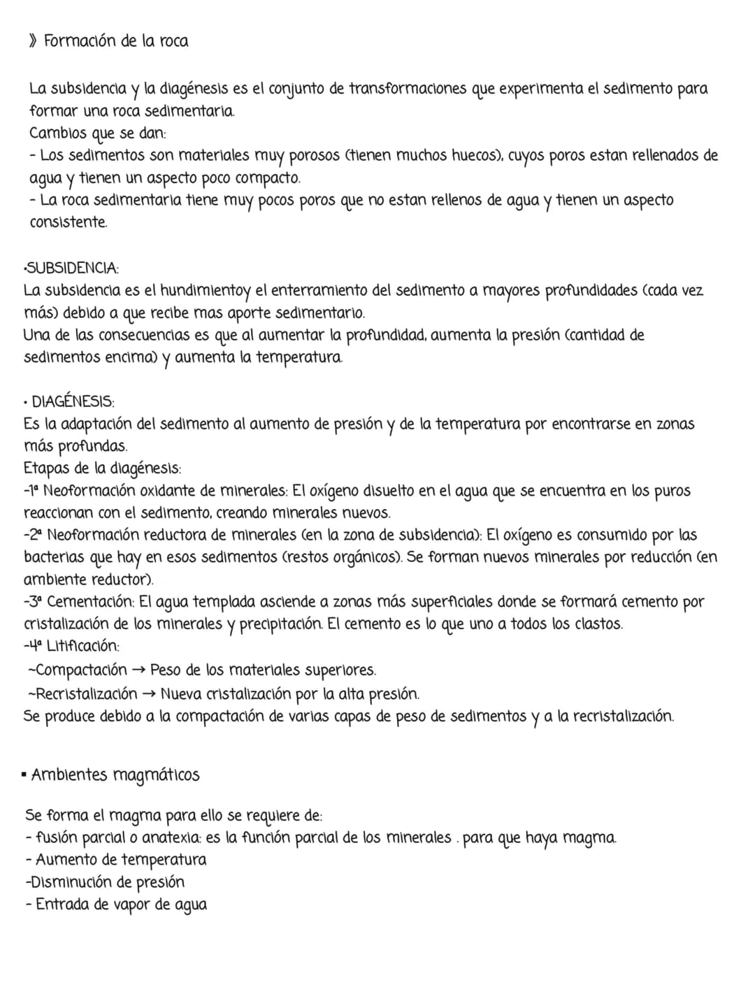 1. PROCESOS Y AMBIENTES FORMADORES DE ROCAS
>> Procesos
Procesos petrogenéticos: (Origen de formación de rocas y minerales)
Un proceso petro