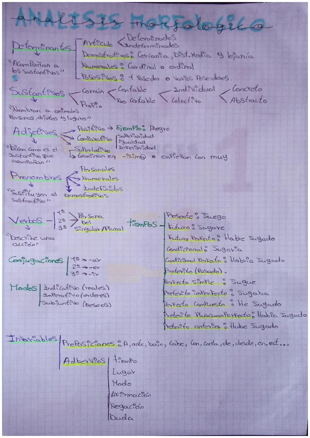 Análisis morfológico 