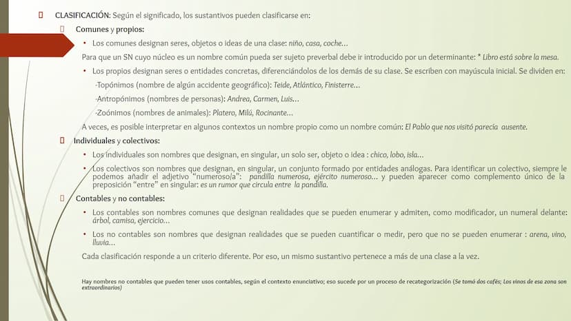 CLASES DE PALABRAS
LENGUA CASTELLANA CLASES DE PALABRAS
La Gramática de una lengua tiene dos componentes básicos que nos permiten crear cual
