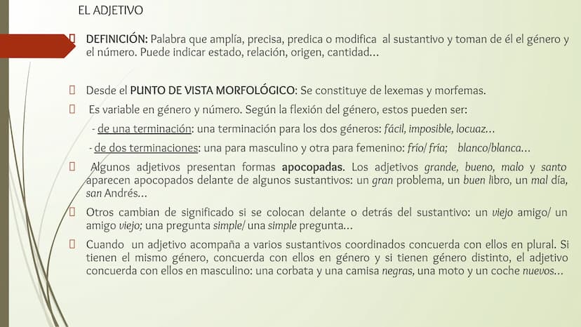 CLASES DE PALABRAS
LENGUA CASTELLANA CLASES DE PALABRAS
La Gramática de una lengua tiene dos componentes básicos que nos permiten crear cual