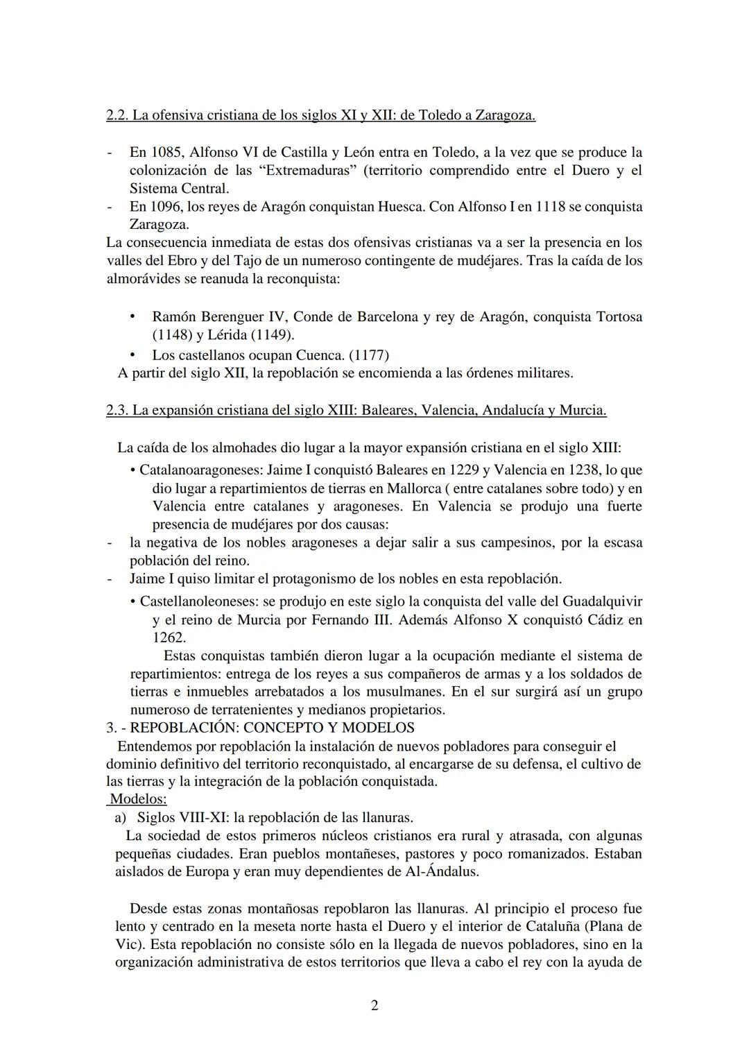 TEMA III: Los Reinos Cristianos: reconquista, repoblación y
organización social.

1. LA RECONQUISTA:
El término reconquista se refiere a la 