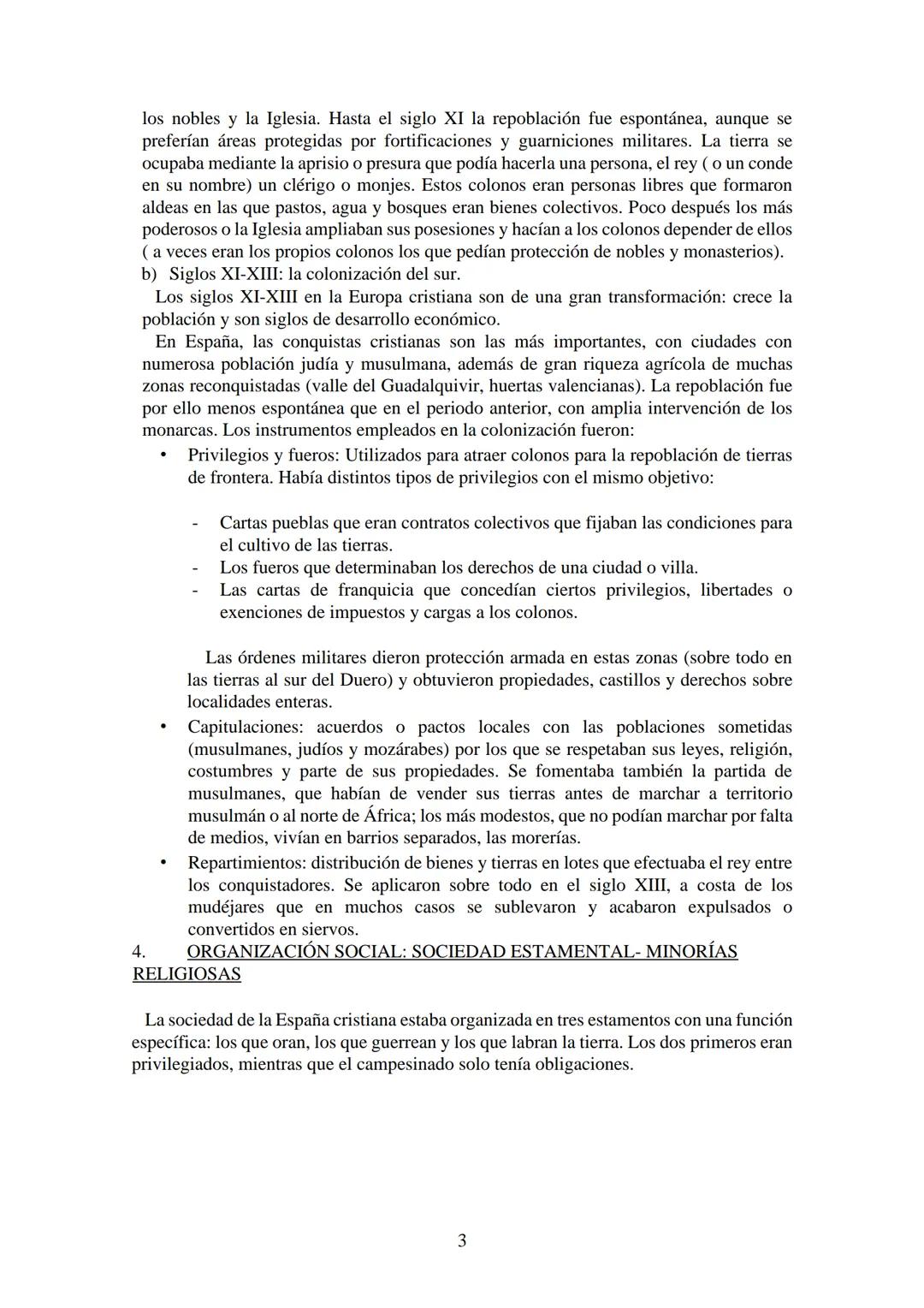 TEMA III: Los Reinos Cristianos: reconquista, repoblación y
organización social.

1. LA RECONQUISTA:
El término reconquista se refiere a la 