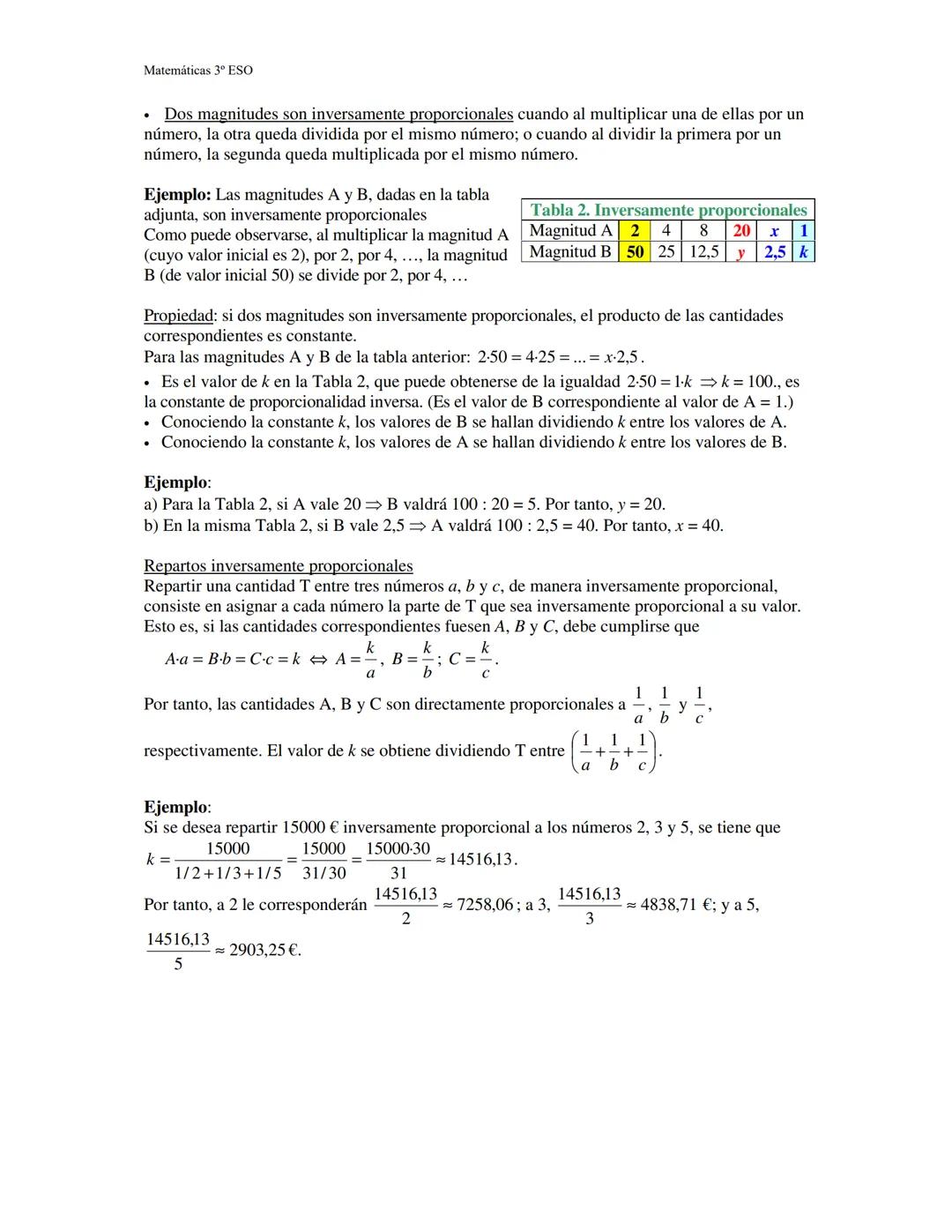 Matemáticas 3º ESO

Proporcionalidad Y Porcentajes

Resumen

La razón de dos números a y b es la fracción $\frac{a}{b}$. (Es su cociente, en