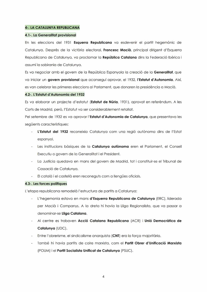 1-. INTRODUCCIÓ
1.1-. La Segona República (1931-1936)
La crisi de la dictadura va conduir al derrocament de la monarquia i el 1931 es va pro