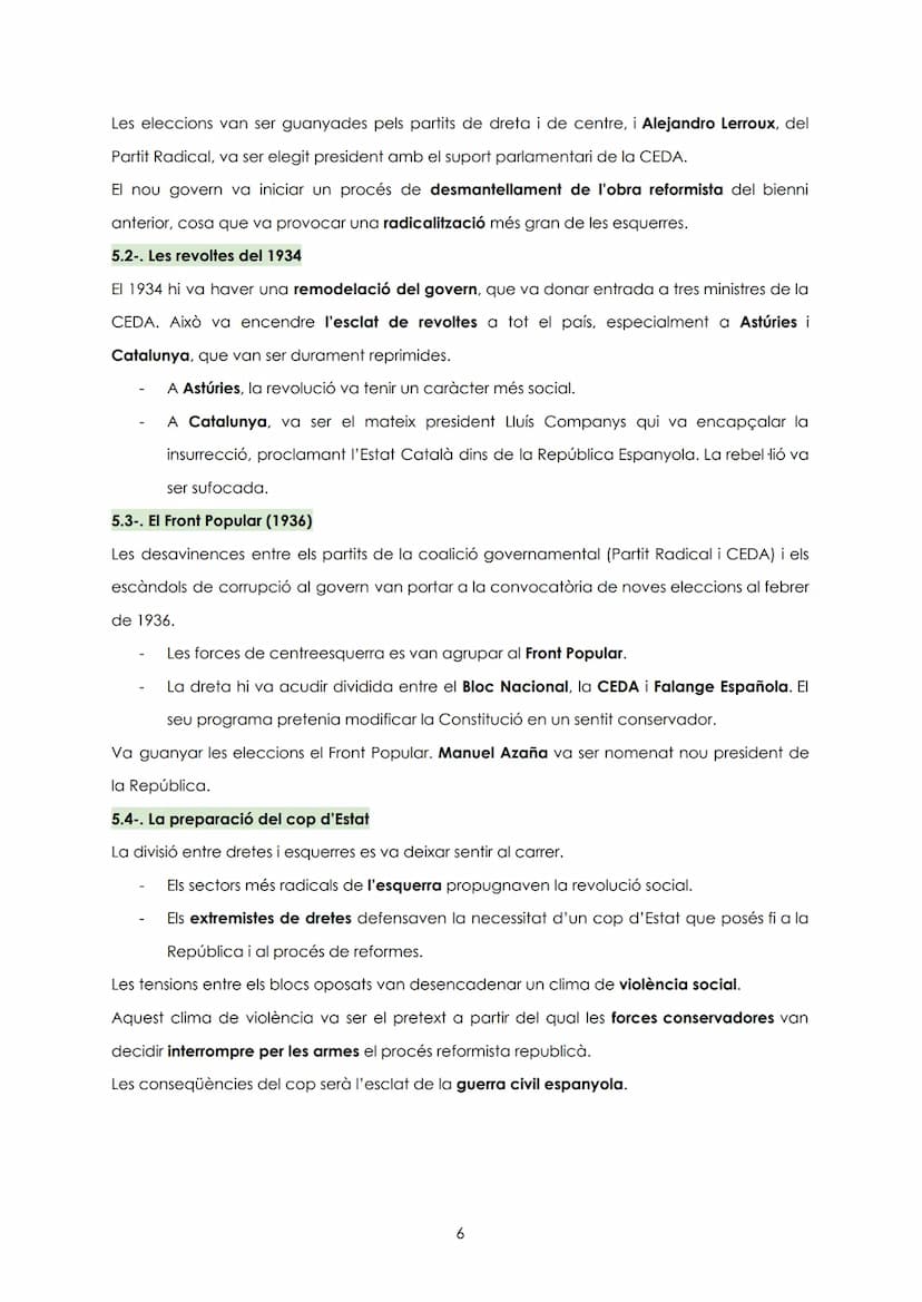 1-. INTRODUCCIÓ
1.1-. La Segona República (1931-1936)
La crisi de la dictadura va conduir al derrocament de la monarquia i el 1931 es va pro