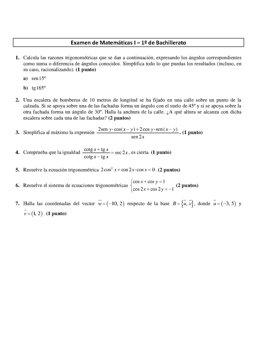 Trigonometria y vectores
