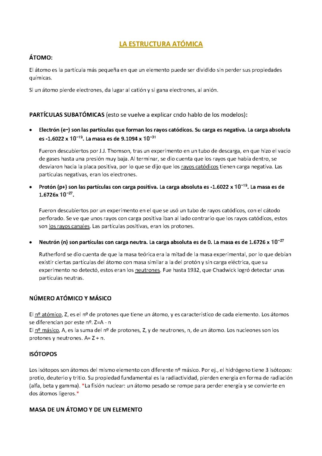 Comprensión de la Estructura Atómica