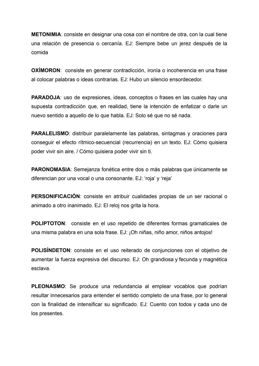 ALITERACIÓN: consiste en la repetición de un mismo sonido o sonidos similares,
en una misma frase. EJ:trabalenguas de tres tristes tigres.
A