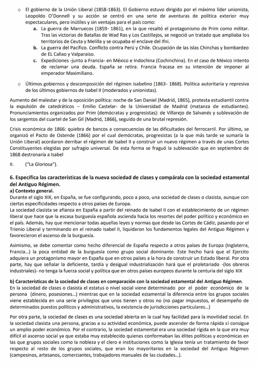 CUESTIONES LARGAS HISTORIA DE ESPAÑA (LISTADO EXTRAOFICIAL)
*OPCIÓN: BLOQUE DE CONTENIDOS SIGLO XIX
1-Describe la Guerra de la Independencia
