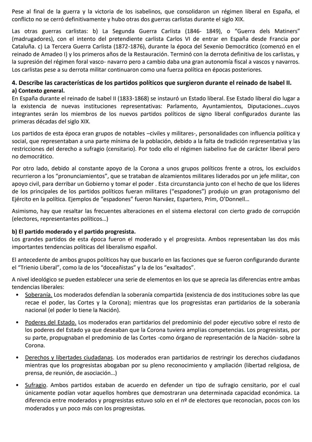 CUESTIONES LARGAS HISTORIA DE ESPAÑA (LISTADO EXTRAOFICIAL)
*OPCIÓN: BLOQUE DE CONTENIDOS SIGLO XIX
1-Describe la Guerra de la Independencia