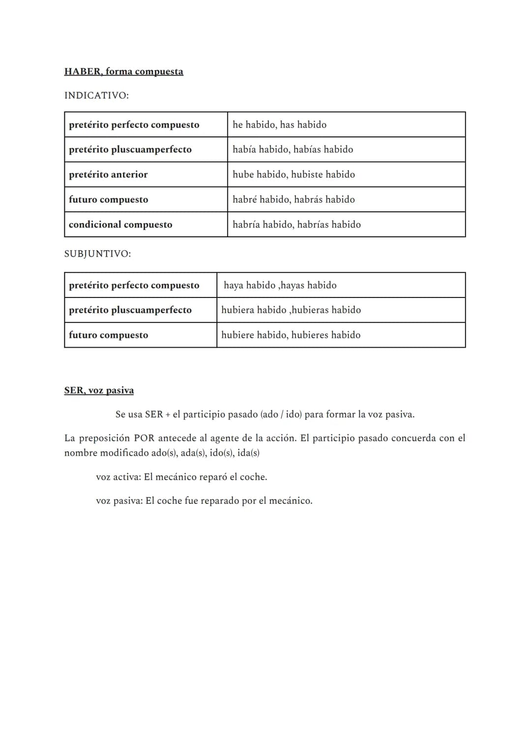 -ar
INDICATIVO: se habla con objetividad
presente
pretérito imperfecto
pretérito perfecto simple
futuro simple
condicional simple
pretérito 