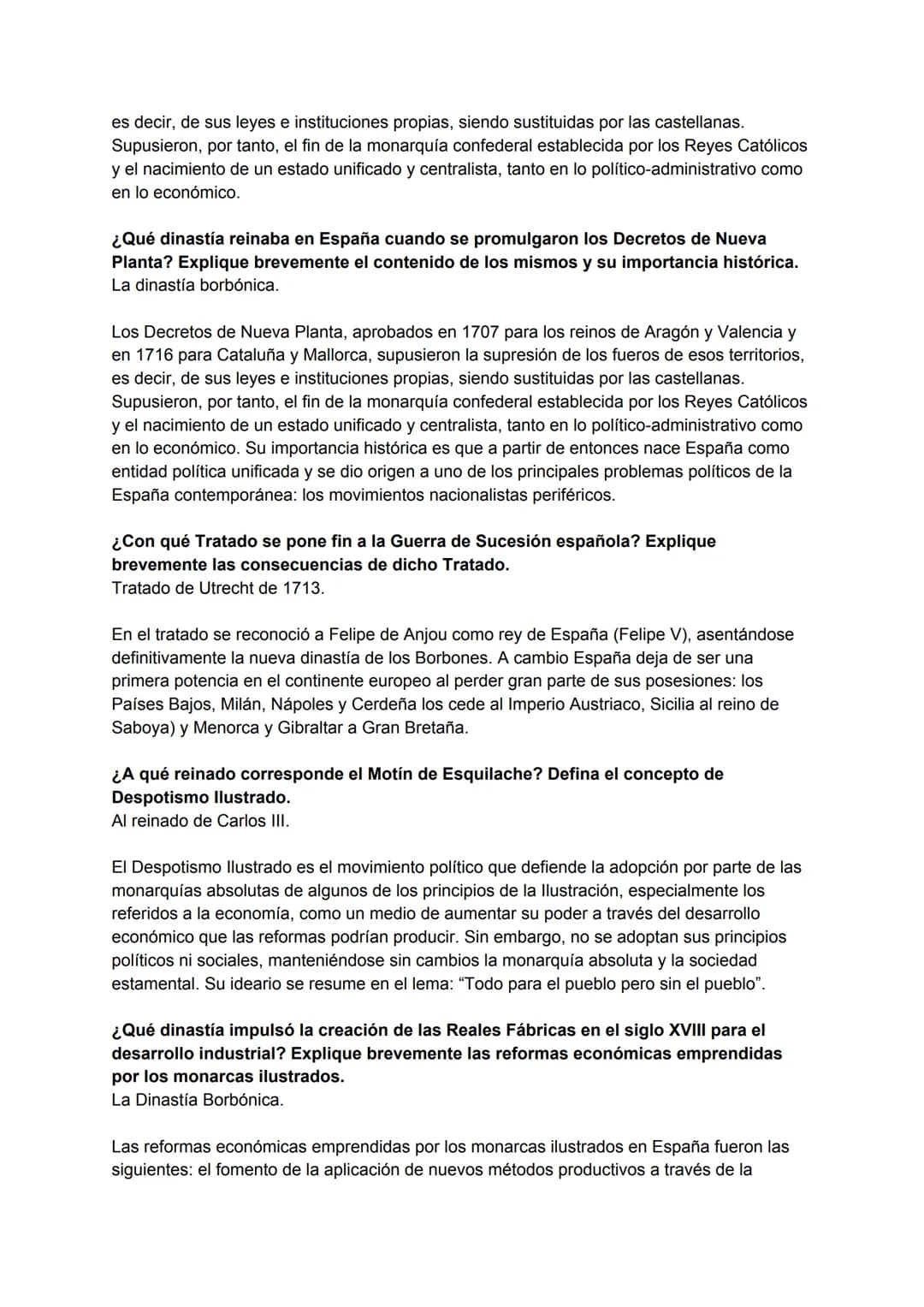 PREGUNTAS CORTAS DE HISTORIA DE ESPAÑA PARA SELECTIVIDAD (OPCIÓN B)
RESUELTAS
¿Con qué nombre se conoce la guerra entre Borbones y Austrias 