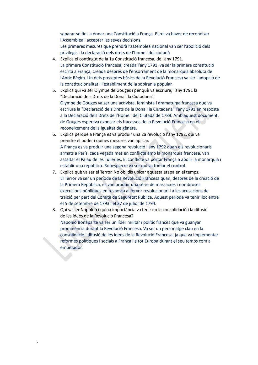 # LA REVOLUCIÓ FRANCESA

La revolució francesa marca l'inici de l'edat contemporània i el final de l'Edat
Media. És la primera revolució bur