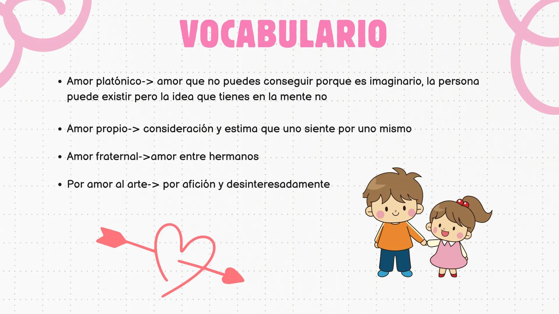 # EXAMEN

# CASTELLANO

# T.4 --- OCR Start ---
VOCABULARIO
• Amor platónico-> amor que no puedes conseguir porque es imaginario, la persona