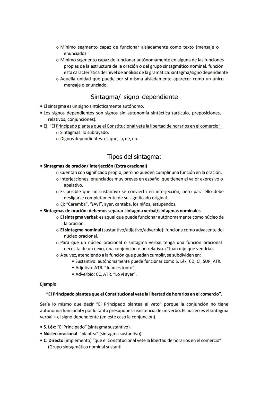 SINTAXIS
DEL ESPAÑOL Sintaxis
La gramática constituye el estudio lingüístico de la actualización de los signos lingüísticos en el
texto.
La 