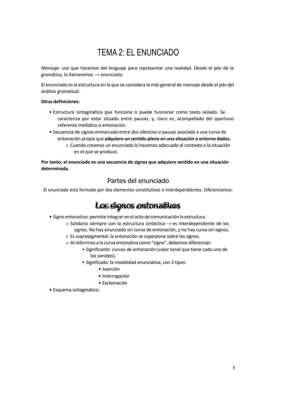 SINTAXIS
DEL ESPAÑOL Sintaxis
La gramática constituye el estudio lingüístico de la actualización de los signos lingüísticos en el
texto.
La 