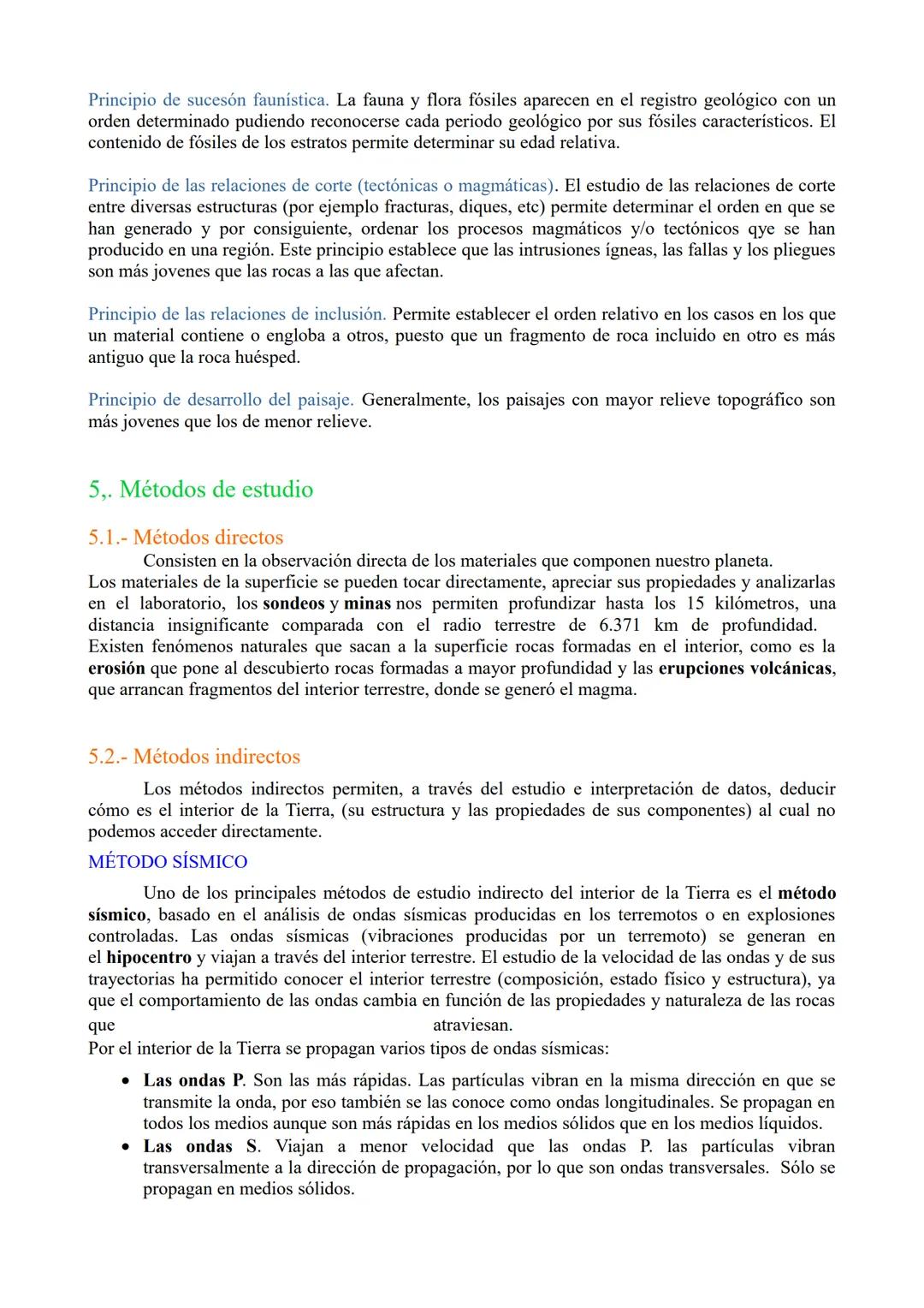 TEMA 1: El Planeta Tierra y su estudio
1. Geología: definición
2. Método científico.
3. Especialidades de la Geología.
4. Principios fundmen