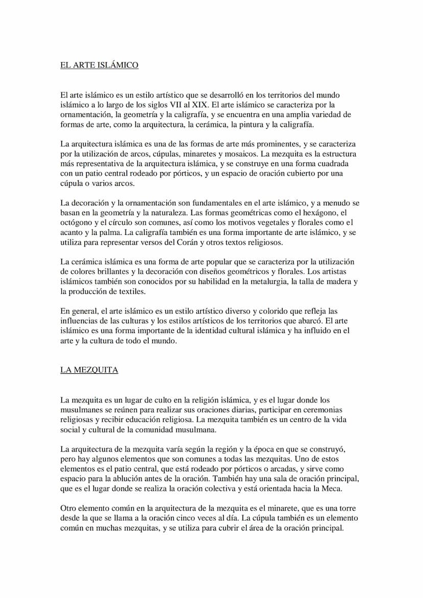 ORIGEN Y EXPANSION DEL ISLAM
El Islam se originó en la península arábiga en el siglo VII d.C. El profeta Mahoma,
nacido en La Meca en el año
