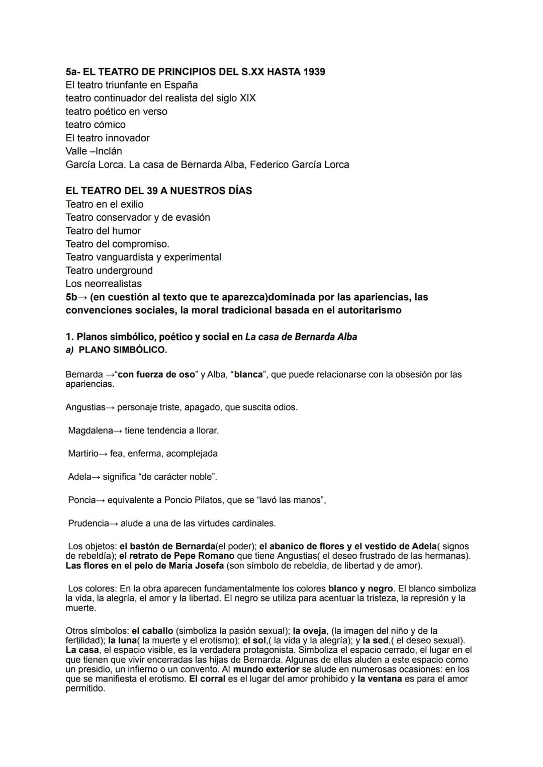 EXAMEN LENGUA
1- Definición del texto /Casa Bernarda Alba / →
(Las propiedades del texto, tipología textual, organización de las ideas)
Come
