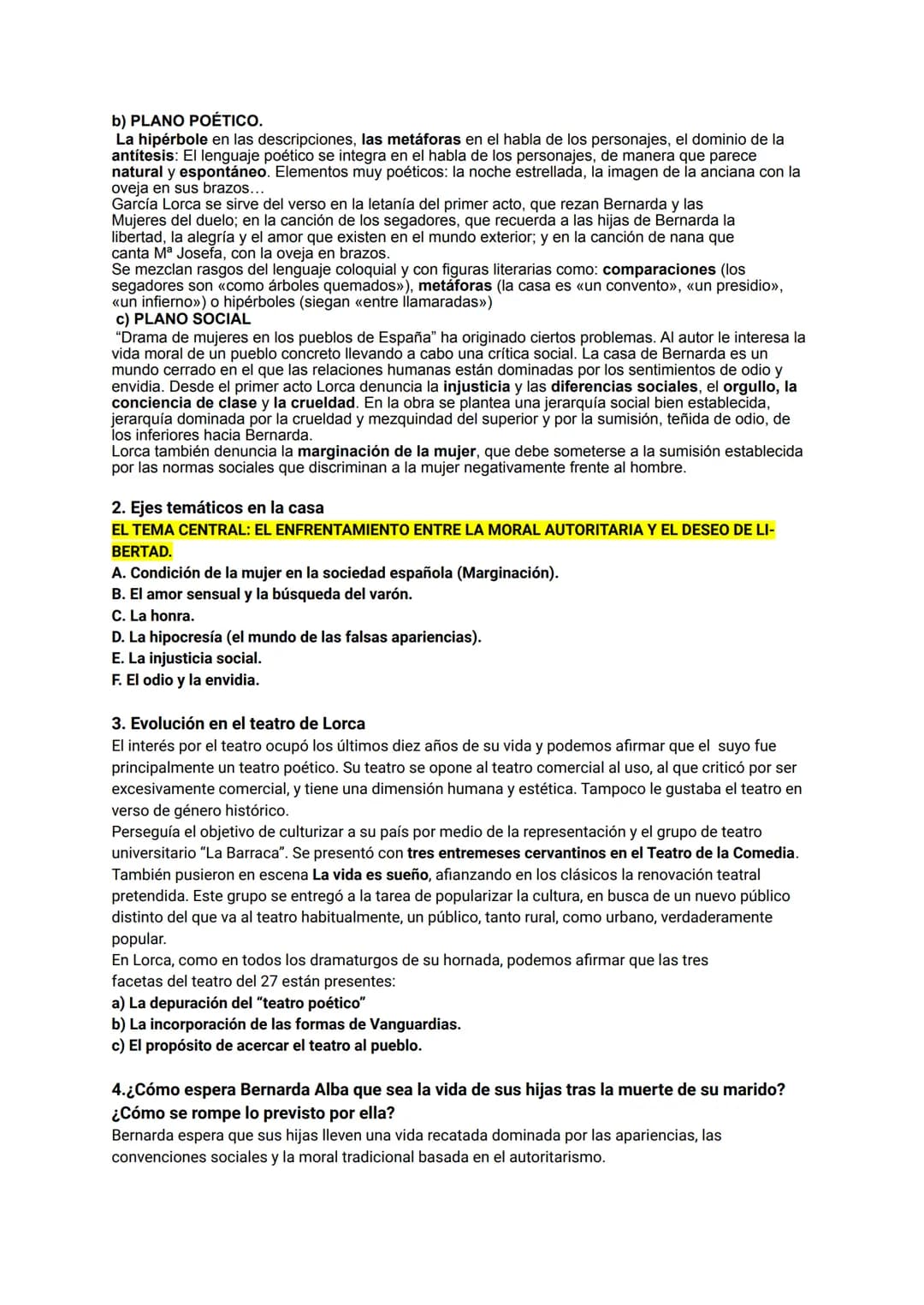 EXAMEN LENGUA
1- Definición del texto /Casa Bernarda Alba / →
(Las propiedades del texto, tipología textual, organización de las ideas)
Come