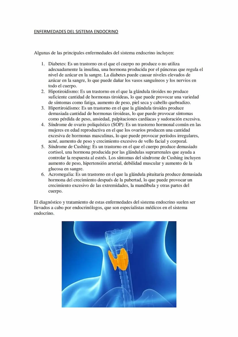 EL SISTEMA ENDOCRINO
El sistema endocrino es un sistema de comunicación del cuerpo humano que trabaja en
conjunto con el sistema nervioso pa
