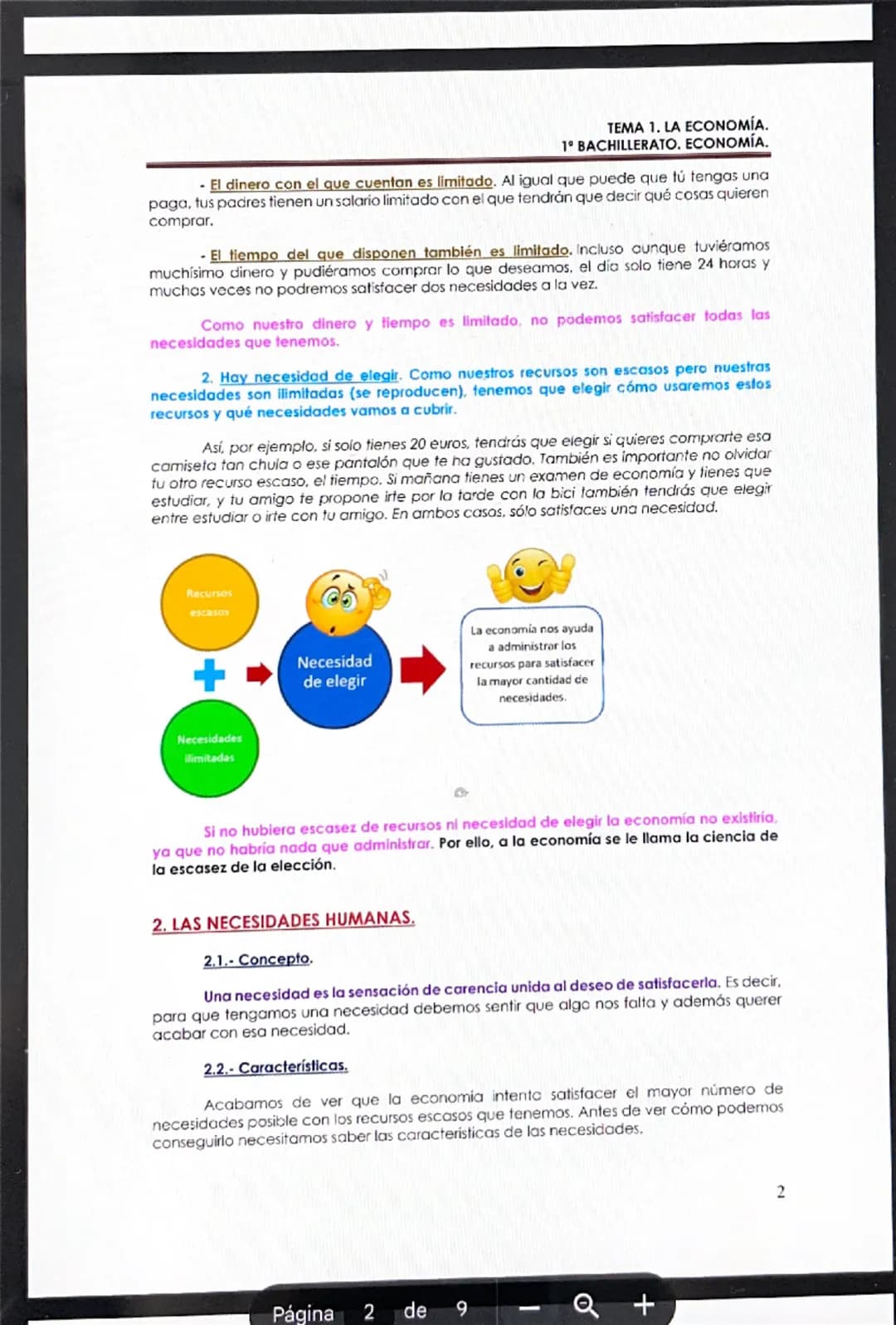 # ¿QUÉ ES LA
ECONOMÍA?

1. ¿QUÉ ES LA ECONOMÍA?

2. LAS NECESIDADES HUMANAS.

2.1.- Concepto.
2.2.- Características.
2.3.- Clasificación.

3