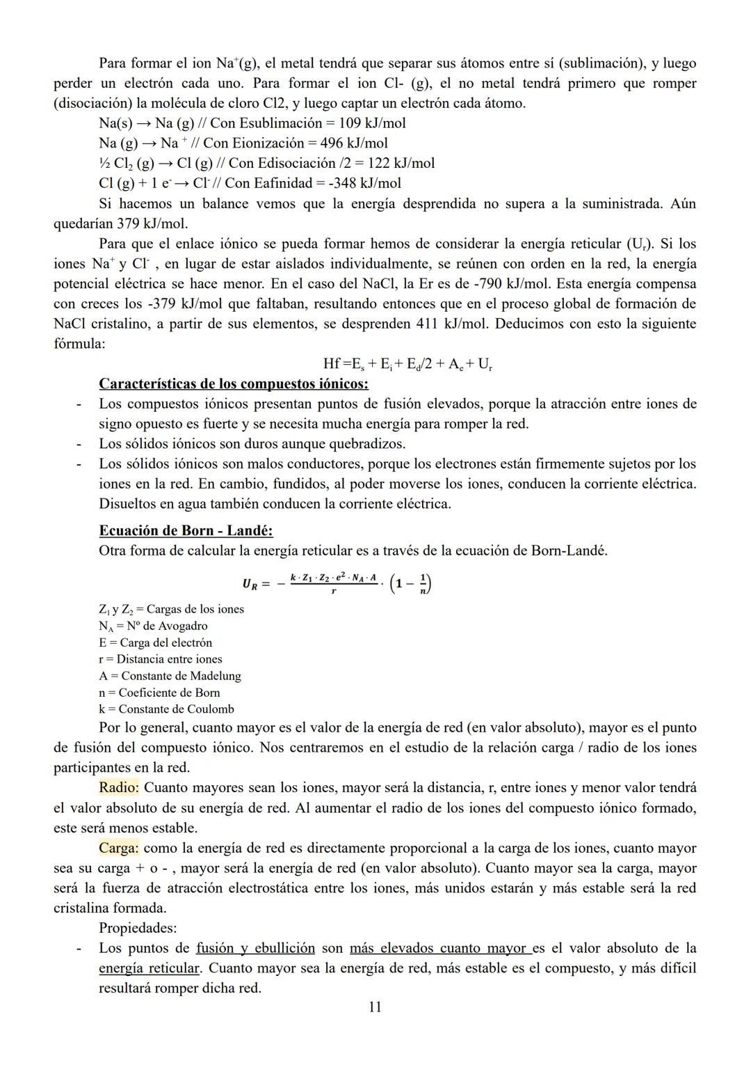 * ENLACE QUÍMICO *
Todos los átomos se unen a través del enlace químico. En el este tiene gran importancia la
configuración electrónica de l