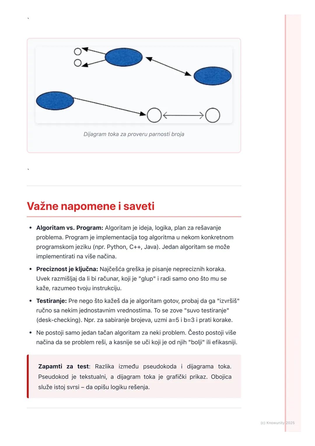 # Uvod u algoritme

## Uvod i definicija

Algoritam je u suštini kao recept za kuvanje ili uputstvo za sklapanje
nameštaja. To je niz preciz