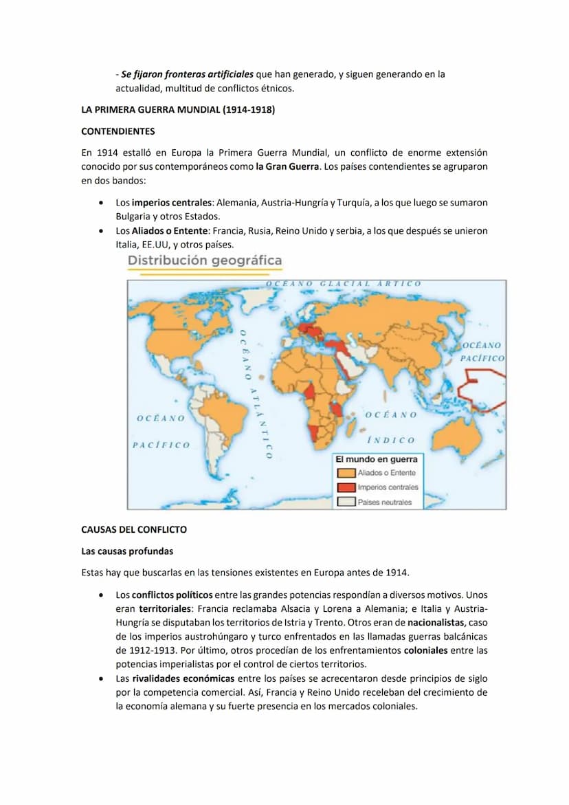 Se entiende como imperialismo el dominio de unos territorios económicamente más
desarrollados (metrópolis) sobre otros menos desarrollados y