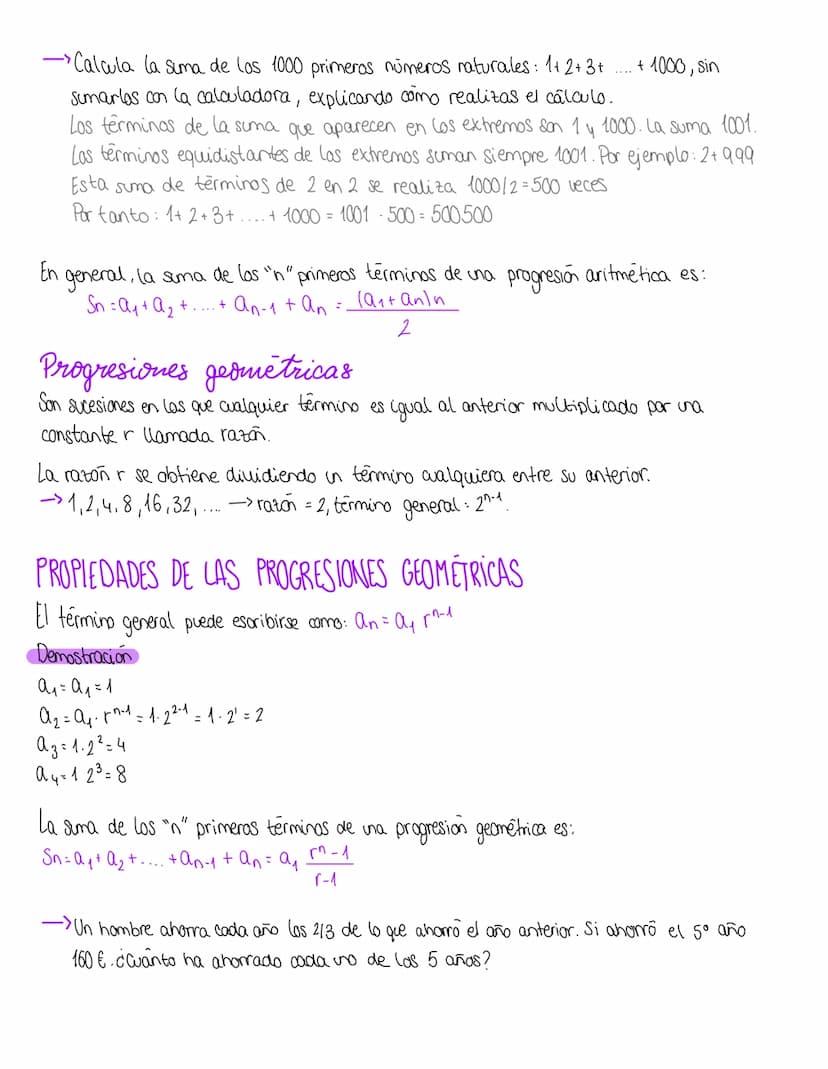 
<h2 id="sucesionesyprogresiones">Sucesiones y progresiones</h2>
<p>Las sucesiones y progresiones aparecen siempre que haya un patrón en un 