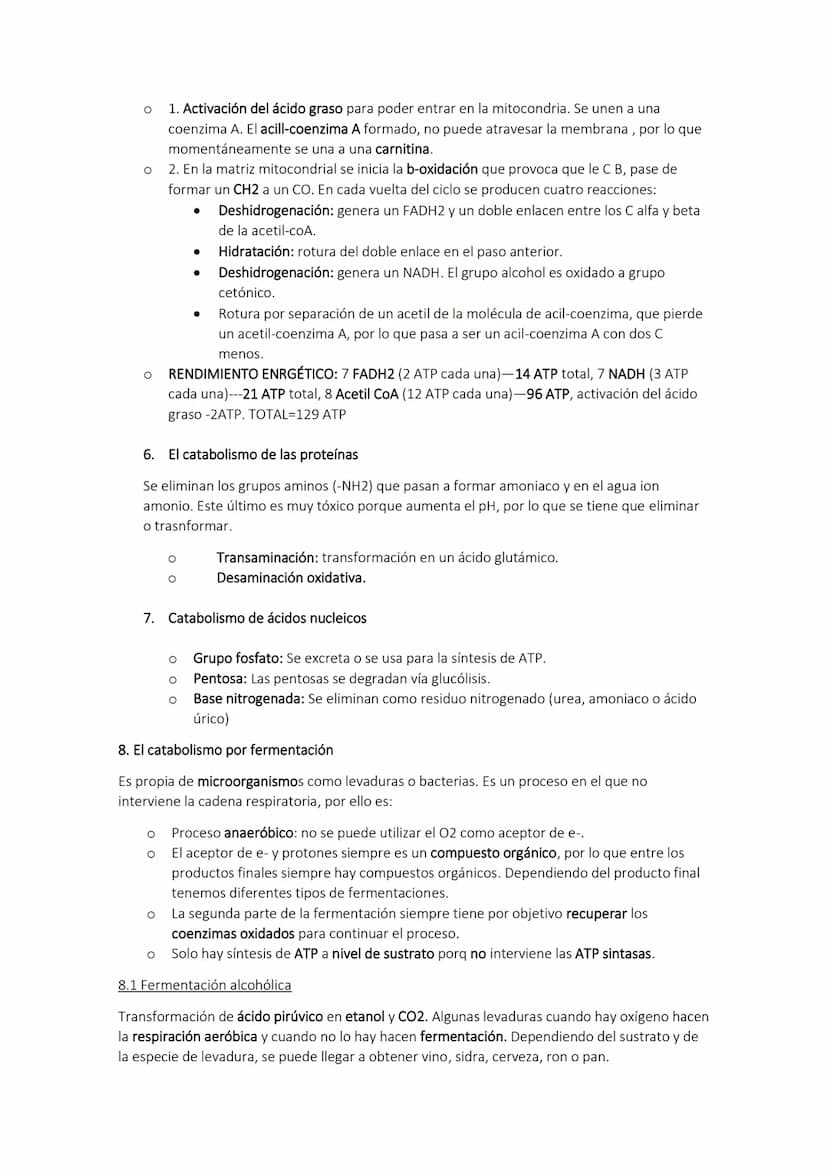 TEMA 10. El catabolismo
1. Energía y catabolismo
CANABOLISMO
Son reacciones de degradación de
moléculas orgánicas complejas en otras
más sen