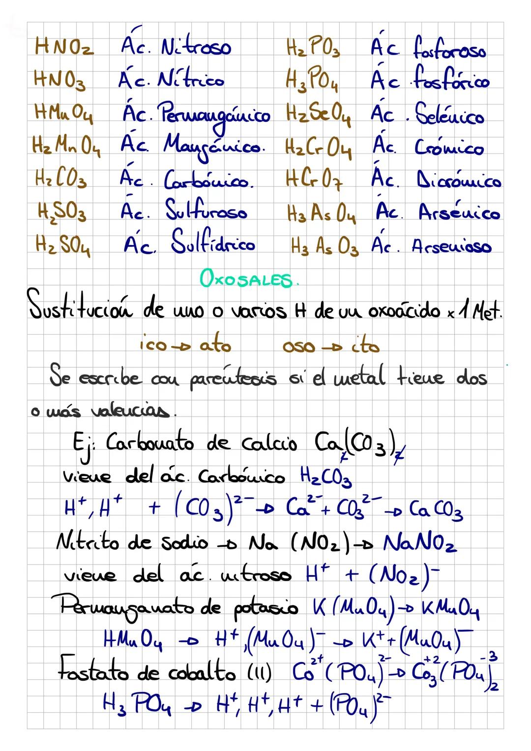 OXIDOS 0²X • X0²*
Óxido de Hierro (11) fez 03 trióxido de dikierro
-^
HIDRUROS X H^。 HX
Hidruro de Calcio Ca H₂
KH Hidruro de calcio.
Dihidr