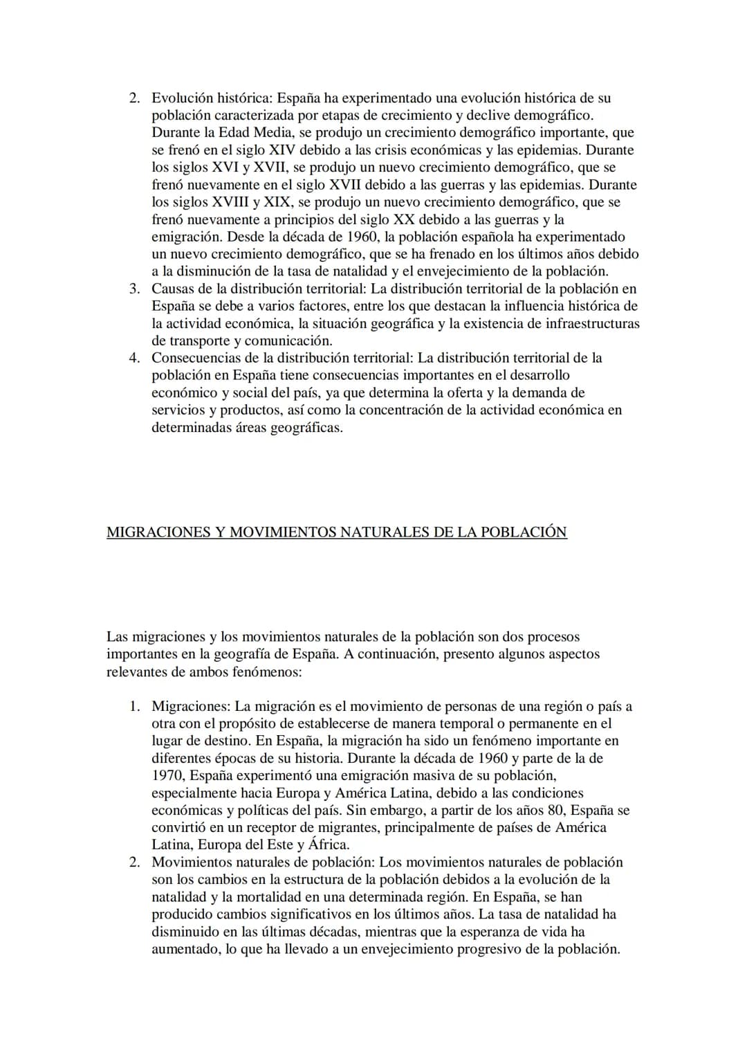 LA POBLACIÓN ESPAÑOLA
La población española es un tema importante en la geografía de España. Aquí te
presento algunos aspectos relevantes:
1
