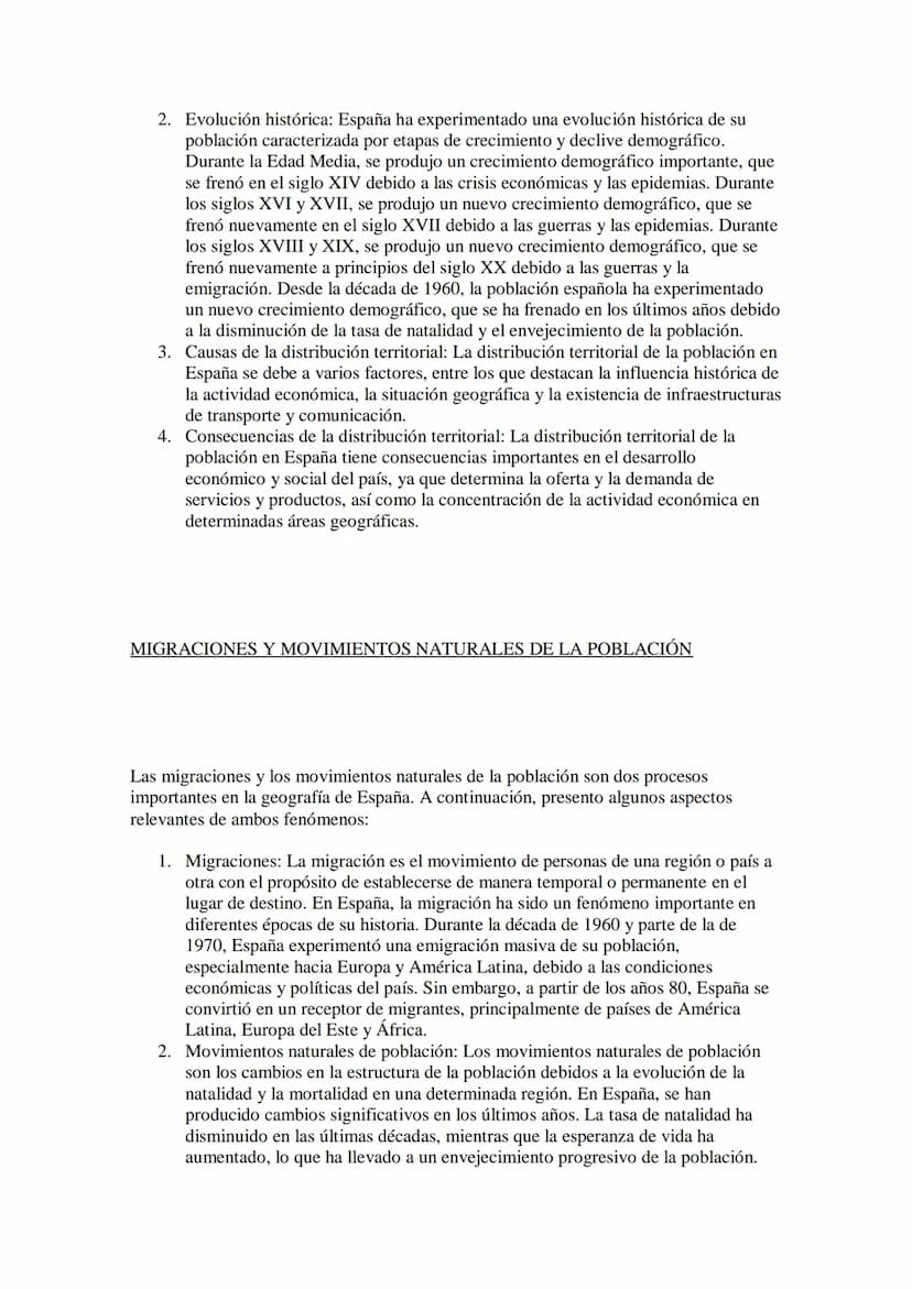 LA POBLACIÓN ESPAÑOLA
La población española es un tema importante en la geografía de España. Aquí te
presento algunos aspectos relevantes:
1