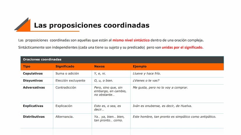 LA ORACIÓN La oración simple: definición
La oración simple es una unidad de la lengua formada por una o varias palabras organizadas en torno