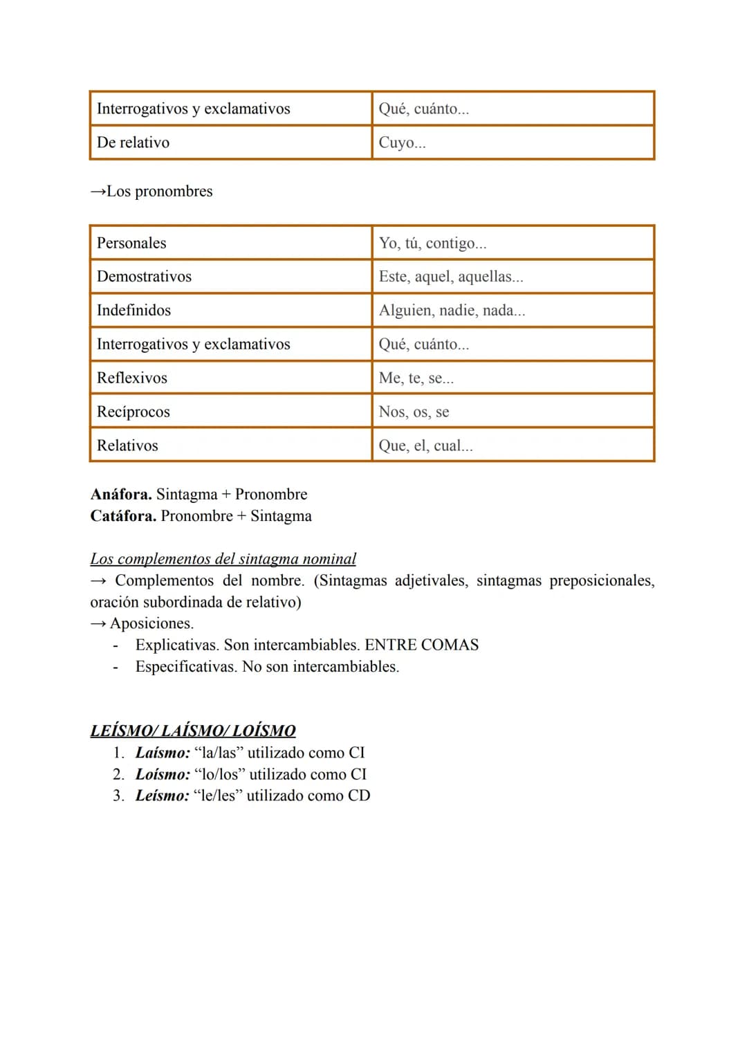 Unidad 1
Orden lineal → Sujeto + Verbo + Complemento. Puede verse alterado por dos
razones:
→ Valor enfático. Queremos dar importancia a un 