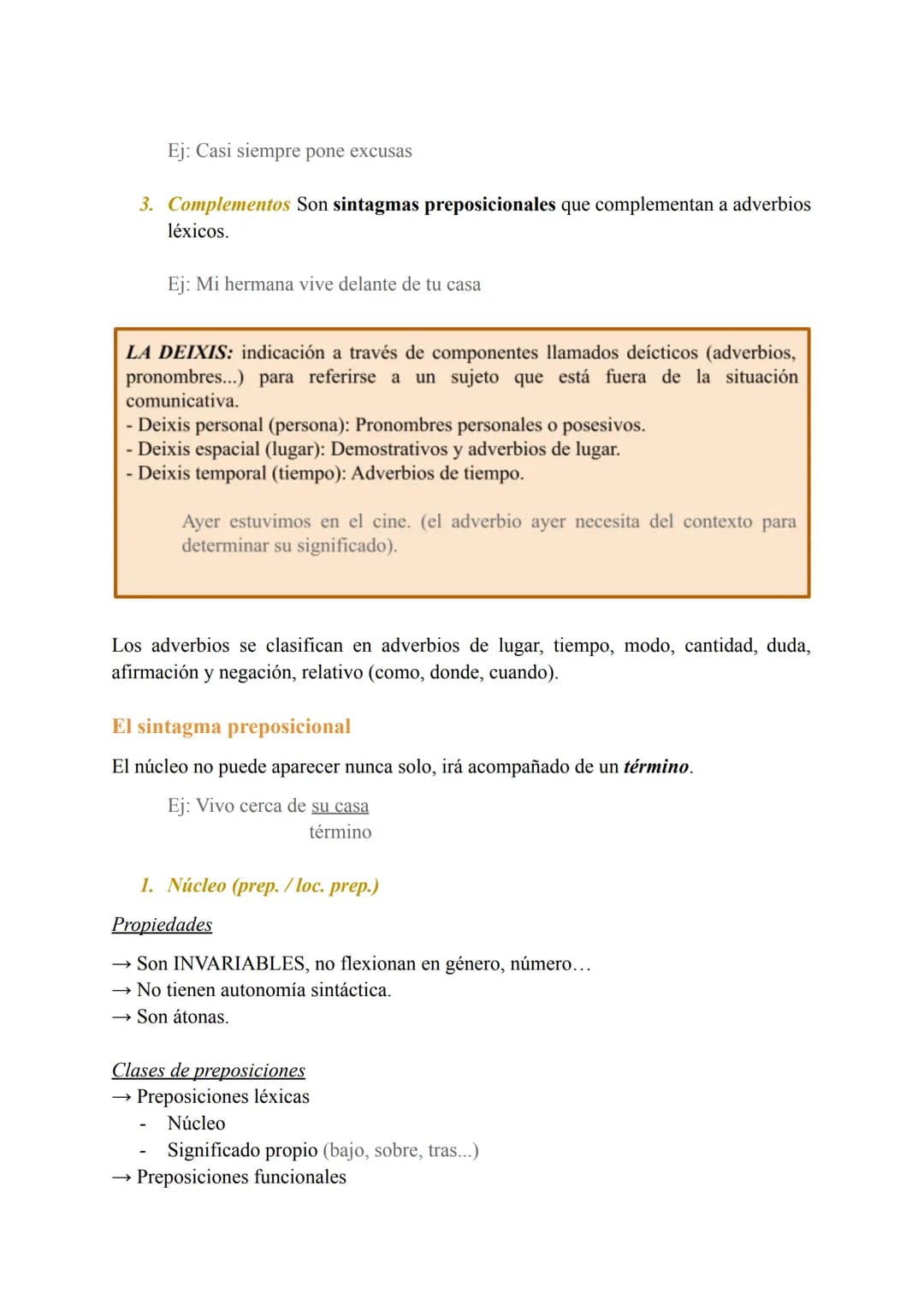 Unidad 1
Orden lineal → Sujeto + Verbo + Complemento. Puede verse alterado por dos
razones:
→ Valor enfático. Queremos dar importancia a un 